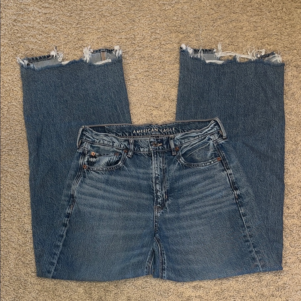 American Eagle Super High Rise Baggy Jeans